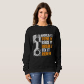 Auto Workshop Race Car Mechanic Build It Tuning IT Sweatshirt (Vorne ganz)