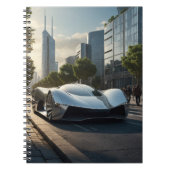 Auto Wow! Futuristisches Auto 03 Notizblock (Vorderseite)