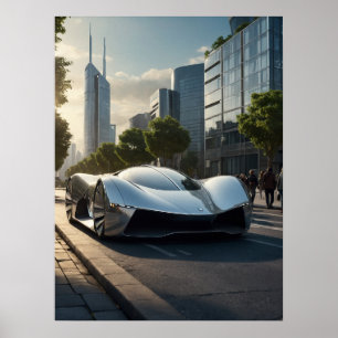 Auto Wow! Futuristisches Auto 03 Poster
