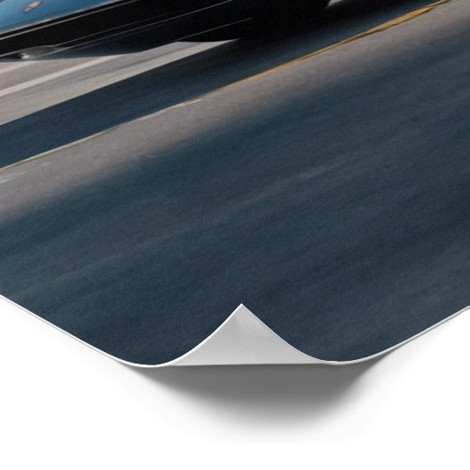 Auto Wow! Futuristisches Auto Poster (Ecke)