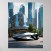 Auto Wow! Futuristisches Auto Poster (Vorne)