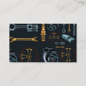 Auto Wrecker, Teile recyceln Schwarz Classic kunde Visitenkarte (Rückseite)