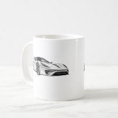Auto zeichnend II Kaffeetasse (Vorderseite Links)