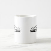 Auto zeichnend II Kaffeetasse (Mittel)