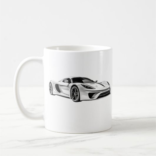 Auto zeichnend II Kaffeetasse (Links)