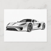 Auto zeichnend II Postkarte (Vorderseite)