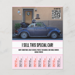 Auto zu verkaufen flyer