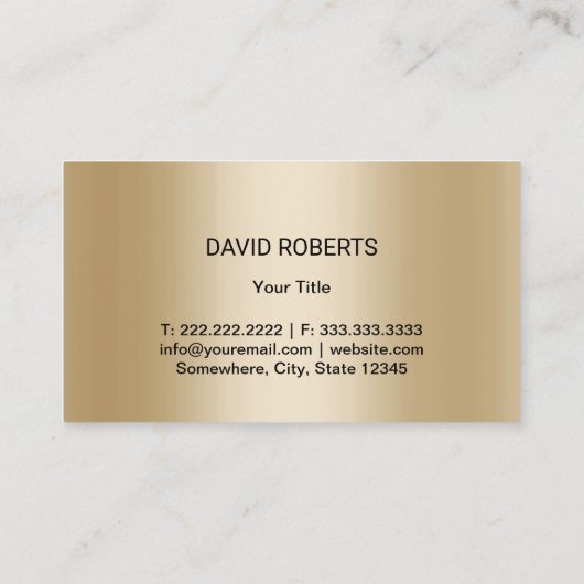 Auto zum Abwasch von Kraftfahrzeugen mit Goldstrei Visitenkarte (Rückseite)