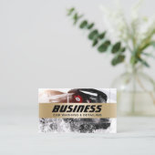 Auto zum Abwasch von Kraftfahrzeugen mit Goldstrei Visitenkarte (Stehend Vorderseite)