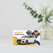 Auto zum Abwasch von Kraftfahrzeugen zur Reinigung Visitenkarte (Stehend Vorderseite)