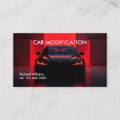 Auto zur Fahrzeugmodifikation Visitenkarte (Vorderseite)