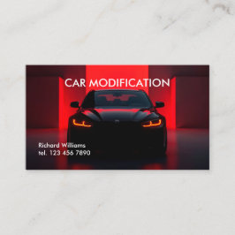 Auto zur Fahrzeugmodifikation Visitenkarte