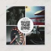 Auto zur Reinigung Auto Reparatur QR-Kodex Soziale Quadratische Visitenkarte (Vorderseite)