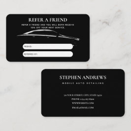 Auto zur Reinigung Auto Reparatur Referenzkarte Visitenkarte