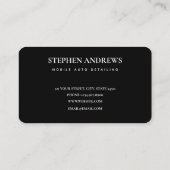 Auto zur Reinigung Auto Reparatur Referenzkarte Visitenkarte (Rückseite)