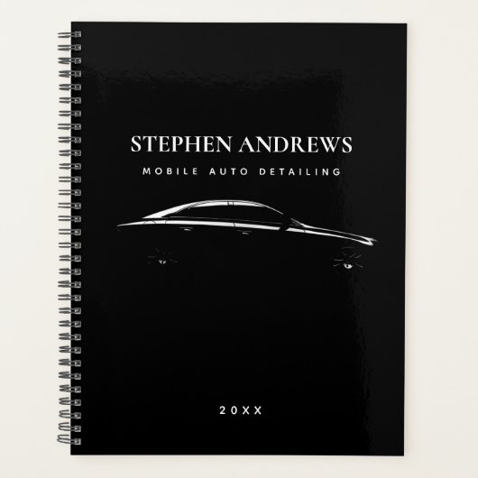 Auto zur Reinigung Reparatur Anstellungsbuch Planer (Vorderseite)