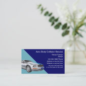 Auto-Zusammenstoß-Geschäfts-Karten Visitenkarte (Stehend Vorderseite)