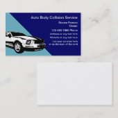 Auto-Zusammenstoß-Geschäfts-Karten Visitenkarte (Vorne/Hinten)