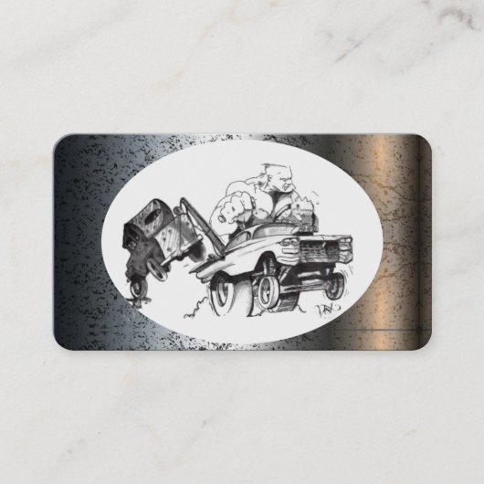 Auto-Zwei-Visitenkarte Visitenkarte (Vorderseite)