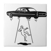 Autoabduktion der Außerirdischen Fliese (Vorderseite)