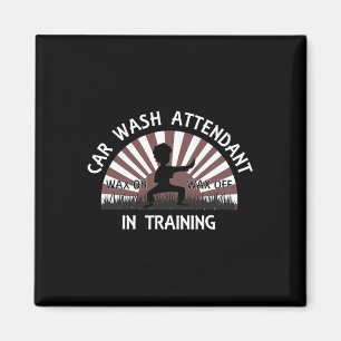 Autoabfall im T-Shirt - Wachs auf Wachs Magnet