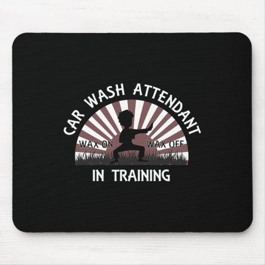 Autoabfall im T-Shirt - Wachs auf Wachs Mousepad (Vorne)