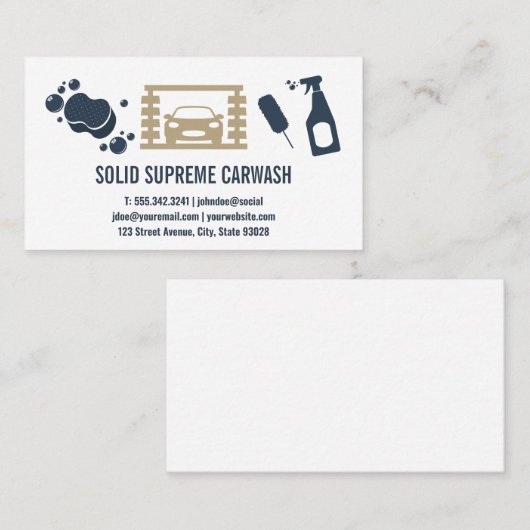 Autoabfall und Detailinformationen | Autoreparator Visitenkarte (Vorne/Hinten)