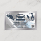 Autoabfall und Detailinformationen | Innenreiniger Visitenkarte (Vorderseite)