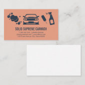 Autoabfall und Detailinformationen | Reinigungsser Visitenkarte (Vorne/Hinten)