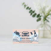 Autoabfall und Detailinformationen | Seifenblasen Visitenkarte (Stehend Vorderseite)