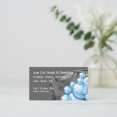 Autoabfall und Detailinformationen Visitenkarte (Stehend Vorderseite)