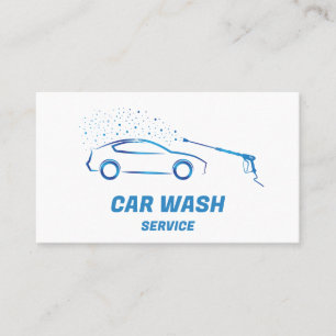 Autoabwasch-Service-Druck Auto im Detail Visitenkarte