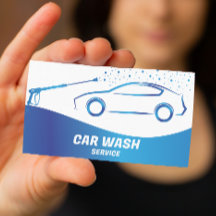 Autoabwasch-Service-Druck Auto im Detail
