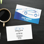 Autoabwasch-Service-Druck Auto im Detail Visitenkarte