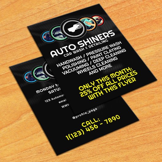 Autoangaben zum Automobillogo Flyer