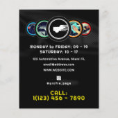 Autoangaben zum Automobillogo Flyer (Hinten)