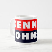 Autoaufkleber 1960 Kennedys Johnson Kaffeetasse (Vorderseite Links)