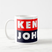 Autoaufkleber 1960 Kennedys Johnson Kaffeetasse (Links)