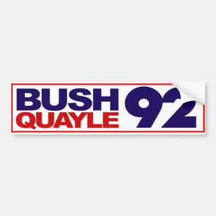Autoaufkleber 1992 Bushs Quayle