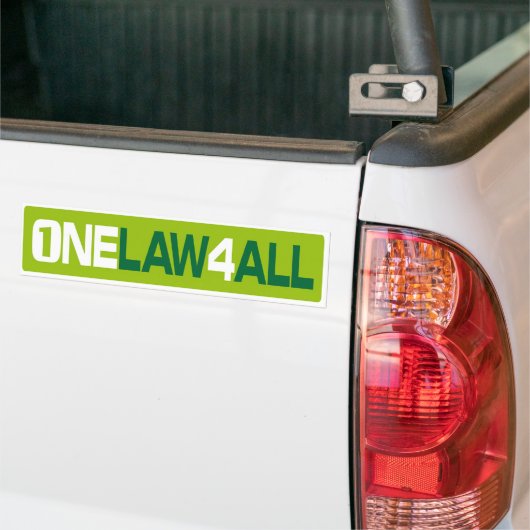 Autoaufkleber 1LAW4ALL (Auf Lkw)