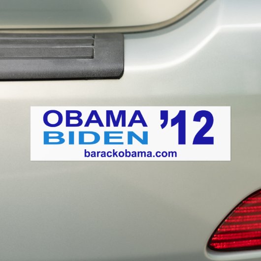Autoaufkleber 2012 Obama Biden (Auf Auto)