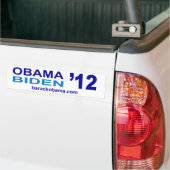 Autoaufkleber 2012 Obama Biden (Auf Lkw)