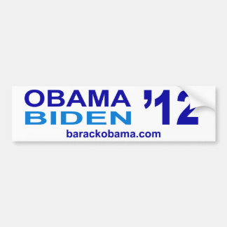 Autoaufkleber 2012 Obama Biden