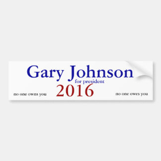 Autoaufkleber 2016 Garys Johnson
