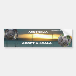 AUTOAUFKLEBER ADOPTIERTE EINE KOALA AUSTRALIA