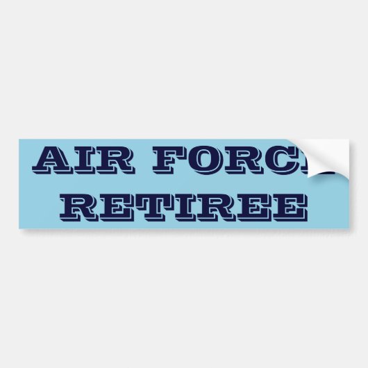 Autoaufkleber Air Force Retire (Vorne)