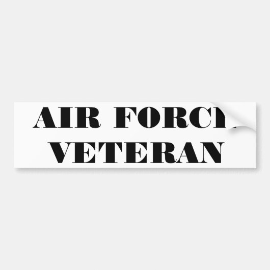 Autoaufkleber Air Force Veteran (Vorne)