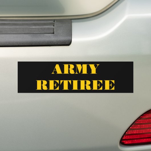 Autoaufkleber Army Retiree (Auf Auto)