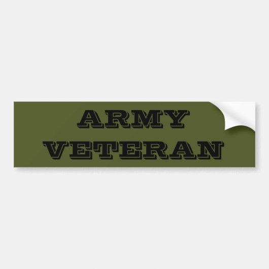 Autoaufkleber Army Veteran (Vorne)