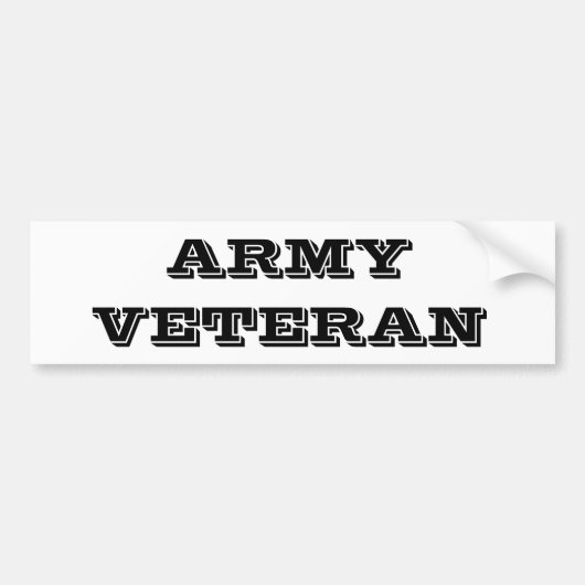 Autoaufkleber Army Veteran (Vorne)